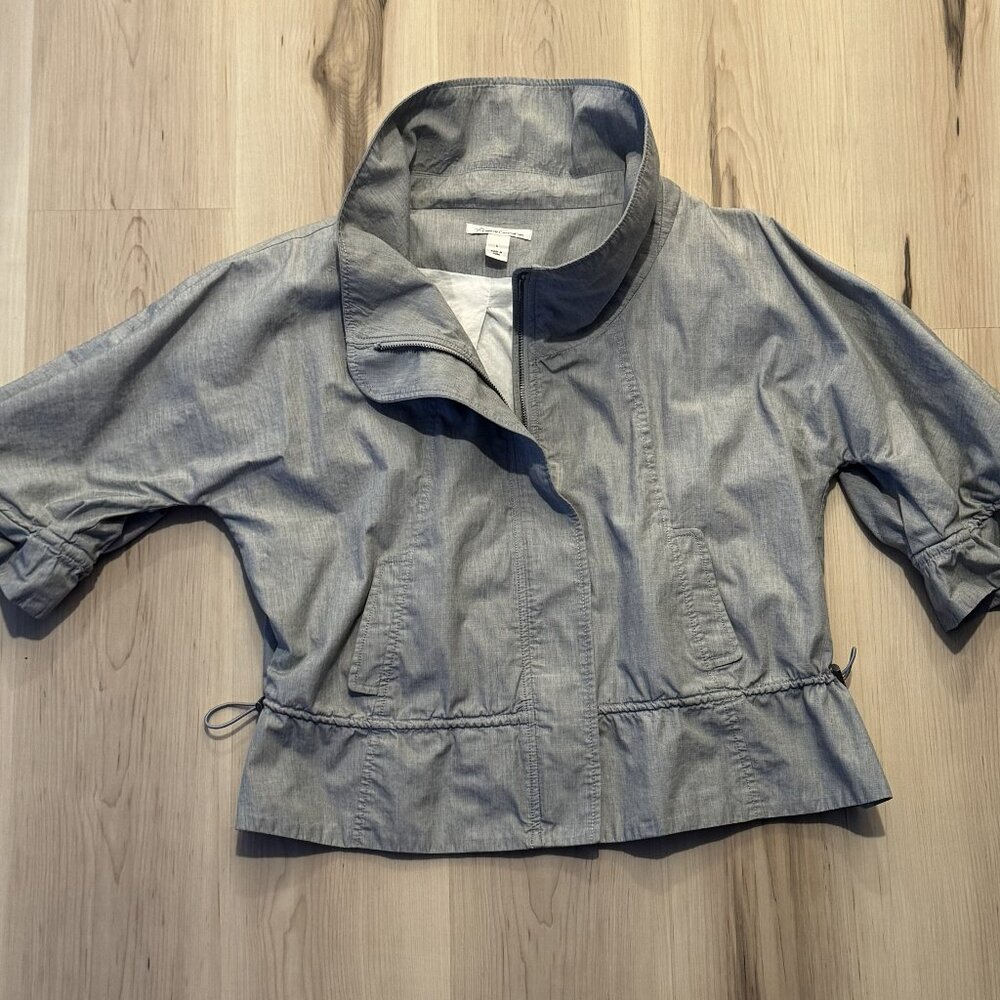 KENNETH COLE NY 3/4 Sleeve Jacket size Large - Gray/Silver